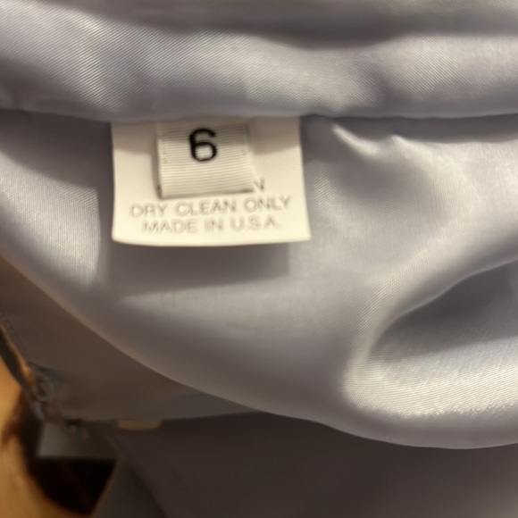 SIRI Women’s Silk Strapless Hepburn Silver Gray A-Line Sheath Dress 6 - Picture 11 of 13